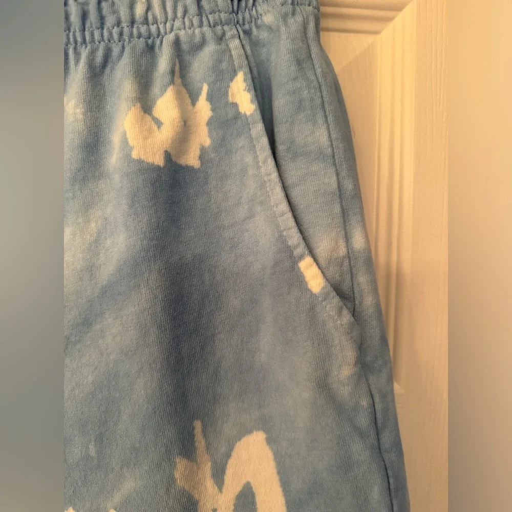 Sporty & Rich Blue Tie Dye Gym Shorts Size Small - Picture 7 of 10
